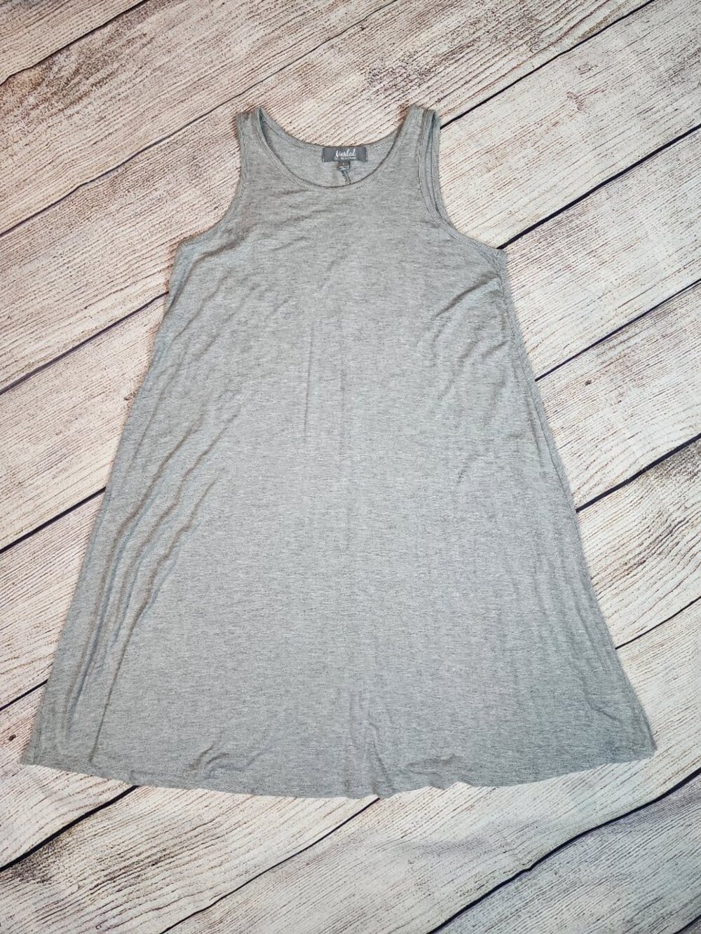 Marled by Reunited Clothing Tank Swing Dress Size Small Lagenlook Artsy Lounge